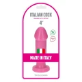 Dildo Gino Pink 10.5 cm, średnia średnica, przyssawka do stabilizacji