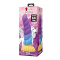 Dildo Power Monsters Unicorn - 22 cm, silikonowy, teksturowany, przyssawka