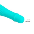 Masażer wibracyjny - Pretty Love Solomon, 10 funkcji, 2,9 cm średnicy, niebieski