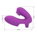 Wibrator palcowy PRETTY LOVE Athena — silikonowy, 7 trybów wibracji, 7 trybów stukania