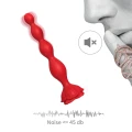 Stymulator analny, Rosestick Red - 9 funkcji wibracji, silikon medyczny, 10,2 cm