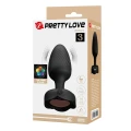 Korek analny PRETTY LOVE Osborn, silikonowy, 10 wibracji, wodoodporny, LED