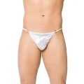 Stringi męskie SOFTLINE COLLECTION 4420 - biały, S/L, zmysłowy styl, elastyczny materiał