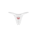 Stringi otwarte OBSESSIVE Naughty Bride, crotchless, haftowane S/M