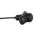 Knebel silikonowy z kulą pompową - czarny, 12 x 5,5 cm, lateksowa pompka