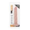 Dildo Dr. Skin 7.5" Beżowy, Realistyczna Tekstura, Przyssawka, PVC