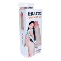 Dildo Kratos LoveCloneX, 18 cm, elastyczna cyber skóra, przyssawka, wodoodporny