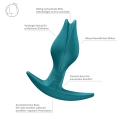 Korek analny Bootie Fem – silikonowy, zielony, 8,5 cm