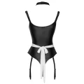 Body COTTELLI LINGERIE Maid, Głęboki Dekolt, Regulowane Paski do Pończoch