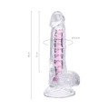 Dildo A-Toys Paret, elastyczny, przeźroczysty, 18 cm, z przyssawką, z TPE