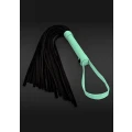 Flogger do BDSM GLO - Skórzany PU 61 cm, świecący w ciemności, idealny do krępowania