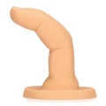 Dildo palcowy - Cum Over - elastyczny silikon, zmysłowy design, do użytku solo lub w duecie