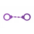 Kajdanki silikonowe Lola Games Suppression, medyczny silikon, długość 30 cm, fioletowe