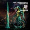 Dildo Power Monsters Verdant Titan, 47 cm, 4,9 cm, z przyssawką