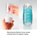 Masturbator Tenga Spinner Tetra — przezroczysty, obracający się, wielokrotnego użytku