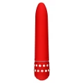 Wibrator - Diamond Superbe Vibe Red, 15.5 cm, regulacja wibracji, odporny na zachlapanie