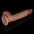 Dildo Sliding Skin Pro – silikonowe, dwugęstościowe, długość 22,8 cm