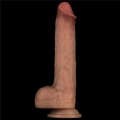 Dildo Sliding Skin Pro – silikonowe, dwugęstościowe, długość 22,8 cm