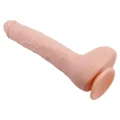 Dildo BAILE BW-008038NR, 11'' z przyssawką, TPR, wodoodporny, cielisty