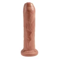 Dildo King Cock Uncut 7 cali, realistyczny materiał PVC, przyssawka