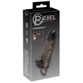 Przedłużacz penisa Rebel Extension Regular Fit z wibracją, 19 cm, elastyczny TPR