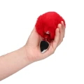 Wtyczka analna Bunny Tail Metal - Aluminium, Puszysty ogon, Ergonomiczny kształt