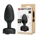 Korek analny PRETTY LOVE Osborn, silikonowy, 10 wibracji, wodoodporny, LED