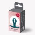 Korek analny B Ball Uno – zielony, 8 cm, ruchome obciążenie