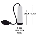 Pompka próżniowa do penisa MB Professionals z miarką 25 cm, silikonowy mankiet