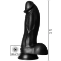 Dildo wibrujące Dinozaur - silikon, 22 cm, przyssawka, wodoodporne IPX7