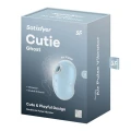 Stymulator łechtaczki Satisfyer Cutie Ghost, silikon, wodoodporny, 11 + 12 programów