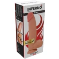 Dildo INFERNO HIDDEN DESIRE, silikonowy, 20 cm, regulowana długość, przyssawka