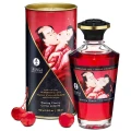 Olej Warming - Shunga Blazing Cherry, 100 ml, aromat wiśni, efekt rozgrzewający