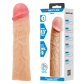 Nakładka na penisa DEREK, 8.5", wodoodporna, ultra realistyczny materiał TPR