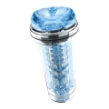 Masturbator ręczny Crystal Touch – przezroczysty, teksturowane wnętrze, wyjmowany wkład