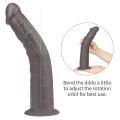 Dildo Lovetoy Dual Layer - 10'' Platinum Silicone, 10 trybów, zdalne sterowanie