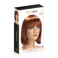 Peruka syntetyczna World Wigs SOPHIE ROUX, czerwona, z prostą grzywką, regulowane paski