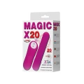 Wibrator typu bullet BAILE MAGIC X20, ABS, 20 funkcji wibracji, z pilotem bezprzewodowym
