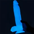 Dildo Lumino Play 10'' - TPE, świecący w ciemności, realistyczna tekstura, łatwy w użyciu