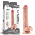 Dildo - Seria Realistyczna, TPE, 9.5'' z Technologią Przesuwanej Skóry