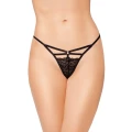 Stringi G-String SOFTLINE COLLECTION - eleganckie, czarne, S/L, materiał 89% poliamid