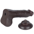 Dildo Realistyczne Dual Layer TPE 20,3 cm, Przesuwająca Się Skóra, Silna Przyssawka