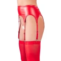 Pas szelkowy L/XL, Czerwony, 90% Poliester, Regulowane Szelki, Zestaw z Pończochami