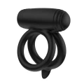 Pierścień erekcyjny EXTREME C-RINGS - podwójny, 10 trybów wibracji, wodoodporny IPX7