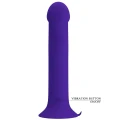 Dildo PRETTY LOVE - Murray, silikonowy, 12 funkcji wibracji, podstawka przyssawkowa
