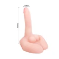 Dildo BAILE - Wibracje, Obracanie, Zdalne Sterowanie, 21 cm