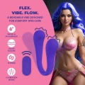 Masażer dual-endowy Loveline, elastyczny, zdalnie sterowany, 10 trybów wibracji