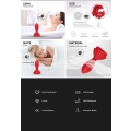 Wibrator analny Rosenberg Red, silikonowy, 9 trybów wibracji, wodoodporny
