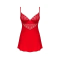Koszulka i stringi Ingridia OBSESSIVE, XL/2XL, regulowane ramiączka, koronkowe detale