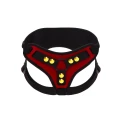 Uprząż strap-on TABOOM DELUXE | PU skóra | regulowane paski | wsparcie pleców